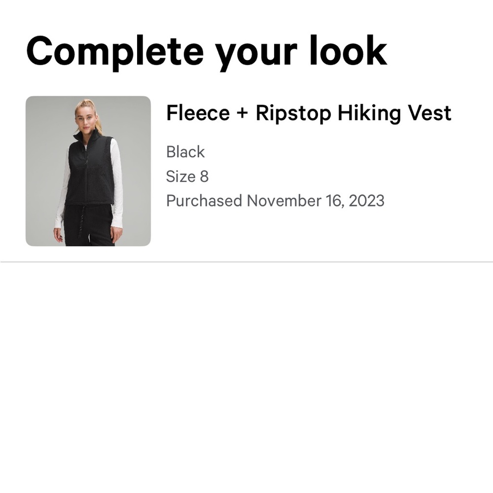 Black Quilted Vest